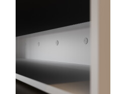 SMARTBett Wall Bed 140x200 Horizontal (M2 55 cm Depth) White/WAVES Anthracite