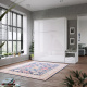 Nachttisch Platinweiss/Platinweiss Hochglanzfront für das SMARTBett Schrankbett 160 cm