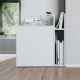 Nachttisch Platinweiss/Platinweiss Hochglanzfront für das SMARTBett Schrankbett 160 cm