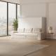 SMARTBett 160x200 Wall Bed Horizontal M2 (Depth 55cm) WHITE incl. SOFA