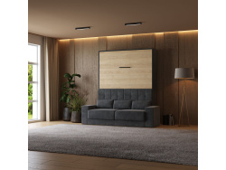 Smartbett Schrankbett mit SOFA M1 160x200 Vertikal...