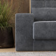 Smartbett Schrankbett mit SOFA M1 160x200 Vertikal Anthrazit/Kaiser Eiche Armlehnen 26 cm Breite