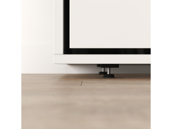 SMARTBett 160x200 Schrankbett Horizontal M2 (Tiefe 55cm) WEISS inkl.SOFA Anthrazit Armlehnen 11 cm