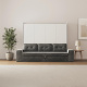 SMARTBett 160x200 Schrankbett Horizontal M2 (Tiefe 55cm) WEISS inkl.SOFA Anthrazit Armlehnen 26 cm