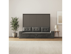 SMARTBett 160x200 Schrankbett Horizontal M2 (Tiefe 55cm)...