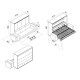 SMARTBett 160x200 Schrankbett Horizontal M2 (Tiefe 55cm) Anthrazit inkl.SOFA