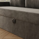 SMARTBett 160x200 Schrankbett Horizontal M2 (Tiefe 55cm) Anthrazit inkl.SOFA