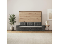 SMARTBett 160x200 Schrankbett Horizontal M2 (Tiefe 55cm)...