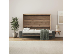 SMARTBett 160x200 Schrankbett Horizontal M2 (Tiefe 55cm)...