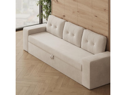 SMARTBett 160x200 Wall Bed Horizontal M2 (Depth 55cm) Wild Oak incl. SOFA