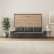 SMARTBett 160x200 Wall Bed Horizontal M2 (Depth 55cm) Wild Oak incl. SOFA