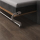 SMARTBett 160x200 Schrankbett Horizontal M2 (Tiefe 55cm) Wildeiche inkl.SOFA Anthrazit Armlehnen 26 cm