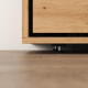 SMARTBett 160x200 Schrankbett Horizontal M2 (Tiefe 55cm) Wildeiche inkl.SOFA Anthrazit Armlehnen 26 cm