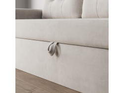 SMARTBett 140x200 Schrankbett Horizontal M2 (Tiefe 55cm) WEISS inkl.SOFA