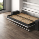 SMARTBett 140x200 Schrankbett Horizontal M2 (Tiefe 55cm) WEISS inkl.SOFA