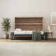 SMARTBett 140x200 Schrankbett Horizontal M2 (Tiefe 55cm) Wildeiche inkl.SOFA