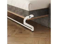 SMARTBett 140x200 Murphy Bed Horizontal M2 (Depth 55cm) Wild Oak  incl. SOFA Anthracite Armrests 11 cm