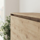 SMARTBett 140x200 Murphy Bed Horizontal M2 (Depth 55cm) Wild Oak  incl. SOFA Anthracite Armrests 11 cm