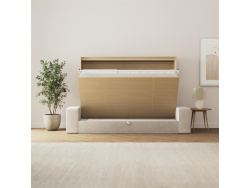 SMARTBett 140x200 Schrankbett Horizontal M2 (Tiefe 55cm)...