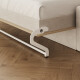 SMARTBett 140x200 Schrankbett Horizontal M2 (Tiefe 55cm) Kaiserberg Eiche inkl.SOFA Sandgrau