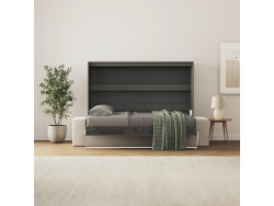 SMARTBett 140x200 Schrankbett Horizontal M2 (Tiefe 55cm)...