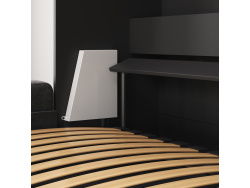 SMARTBett 140x200 Schrankbett Horizontal M2 (Tiefe 55cm) Anthrazit inkl.SOFA