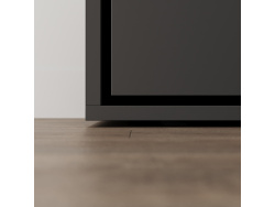 SMARTBett 140x200 Schrankbett Horizontal M2 (Tiefe 55cm) Anthrazit inkl.SOFA