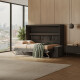 SMARTBett 140x200 Wall Bed Horizontal M2 (Depth 55cm) Anthrazit incl. SOFA