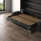 SMARTBett 140x200 Schrankbett Horizontal M2 (Tiefe 55cm) Anthrazit inkl.SOFA