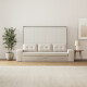 SMARTBett 140x200 Wall Bed Horizontal M2 (Depth 55cm) Pearl  Grey withl. SOFA Anthracite