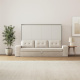 SMARTBett 140x200 Murphy Bed Horizontal M2 (Depth 55cm) Pearl  Grey withl. SOFA sand gray Armrests 11 cm