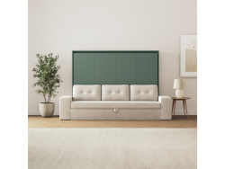 SMARTBett 140x200 Schrankbett Horizontal M2 (Tiefe 55cm)...