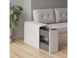 SMARTBett 140x200 Wall Bed Horizontal M2 (Depth 55cm) Roock Green withl. SOFA