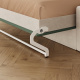 SMARTBett 140x200 Wall Bed Horizontal M2 (Depth 55cm) Roock Green withl. SOFA