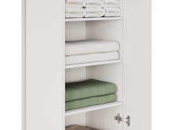 SMARTBett Schrank STA 2.012 mit  1Tür (Tiefe 40cm ) Weiss ohne Zusatzoption Tür Standard