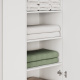 SMARTBett Schrank STA 2.012 mit  1Tür (Tiefe 40cm ) Weiss ohne Zusatzoption Tür Standard