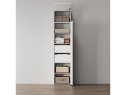 SMARTBett Cabinet STA.2.012  with 1 Door - (Depth 40cm) White 2x Drawers Door Standard