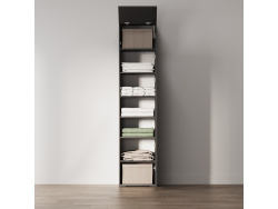 SMARTBett Schrank STA 2.012 mit  1Tür (Tiefe 40cm ) Anthrazit ohne Zusatzoption Tür Standard