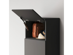SMARTBett Schrank STA 2.012 mit  1Tür (Tiefe 40cm ) Anthrazit ohne Zusatzoption Tür Standard