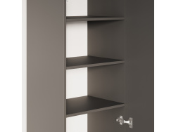 SMARTBett Schrank STA 2.012 mit  1Tür (Tiefe 40cm ) Anthrazit ohne Zusatzoption Tür Standard