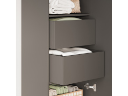 SMARTBett Cabinet STA.2.012  with 1 Door - (Depth 40cm) Anthracite 2x Drawers Door Standard