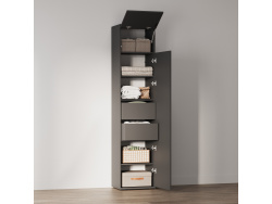 SMARTBett Cabinet STA.2.012  with 1 Door - (Depth 40cm) Anthracite 2x Drawers Door Standard