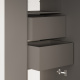 SMARTBett Cabinet STA.2.012  with 1 Door - (Depth 40cm) Anthracite 2x Drawers Door Standard