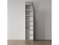 SMARTBett Schrank STA 2.012 mit  1Tür (Tiefe 40cm ) Perlgrau ohne Zusatzoption Tür Standard