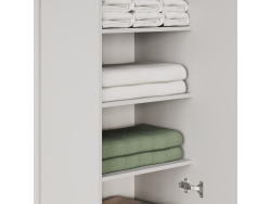 SMARTBett Schrank STA 2.012 mit  1Tür (Tiefe 40cm ) Perlgrau ohne Zusatzoption Tür Standard