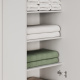 SMARTBett Schrank STA 2.012 mit  1Tür (Tiefe 40cm ) Perlgrau ohne Zusatzoption Tür Standard
