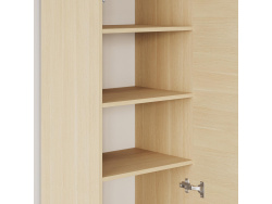 SMARTBett Cabinet STA.2.012  with 1 Door - (Depth 40cm) Kaiserberg Oak without additional Option Door Standard