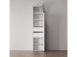 SMARTBett Schrank STA 2.012 mit  1Tür (Tiefe 40cm ) Weiss/Kaiserberg Eiche 2x Schubladen Tür Standard