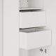 SMARTBett Schrank STA 2.012 mit  1Tür (Tiefe 40cm ) Weiss/Kaiserberg Eiche 2x Schubladen Tür Standard