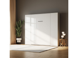 SMARTBett Schrank STA 2.012 mit  1Tür (Tiefe 40cm ) Weiss/Weiss Hochglanz ohne Zusatzoption Tür Standard